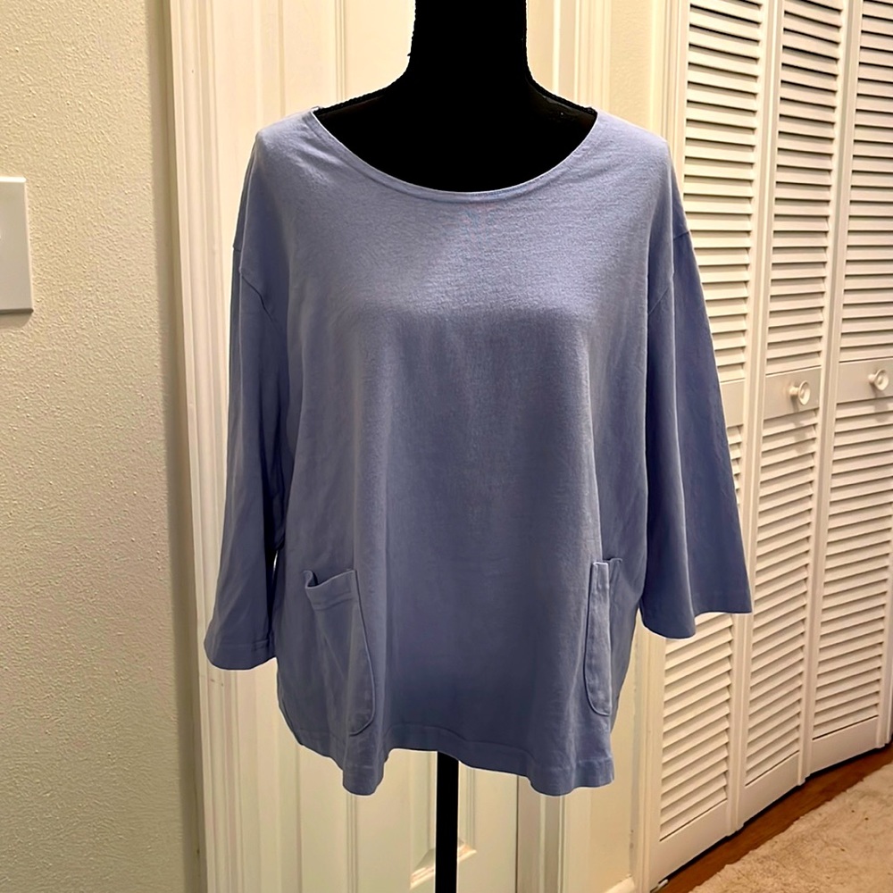 Pacific Cotton by Bryan Walker 3/4 sleeve boxy shirt